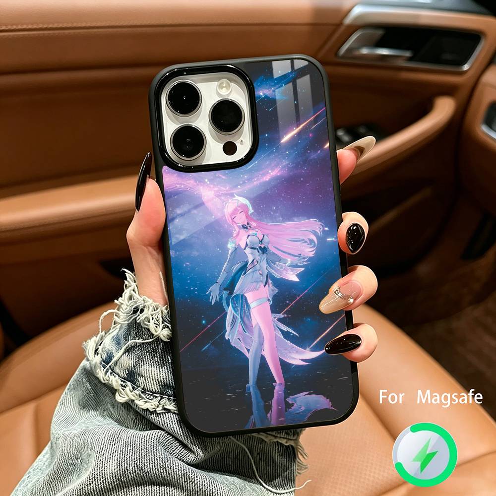 Aemeath Wuthering Waves WuWa Для IPhone17 16 15 14 13 12 11 Plus Pro Max Plus Беспроводная зарядка Чехол для телефона iPhone12