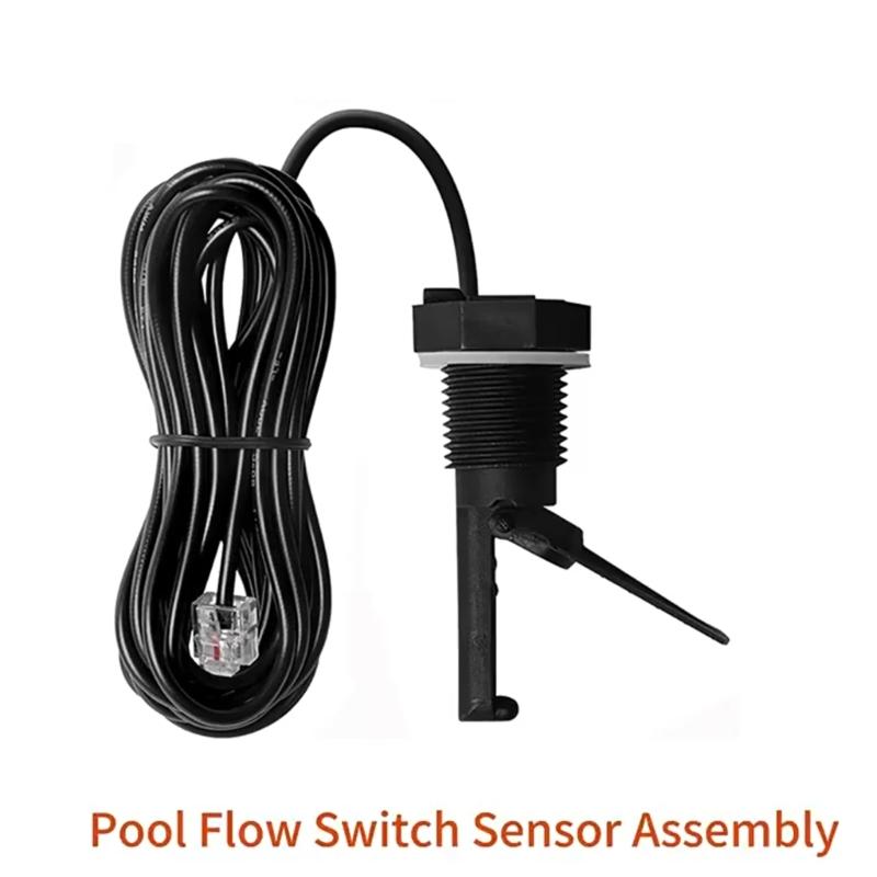 Cabled Pool Water Monitor with Screw-In Body, Cable-End Coupling, Preassembled Fitting Housing and Sealing Pieces for Plumbing Use