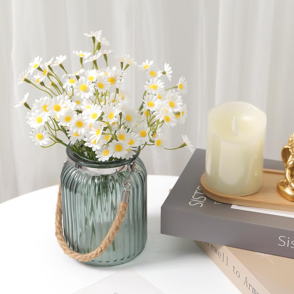 5/10Pcs Daisy Artificial Flower Bouquet Fake Flowers for Hoom Room Decor Bride Craft Gift Accessories Wedding Table Decoration