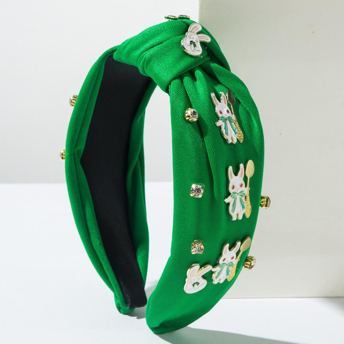 

Новая Пасхальная Бриллиантовая Милая Милая Сплавная Повязка на Голову с Кроликом Праздничные Аксессуары для Волос