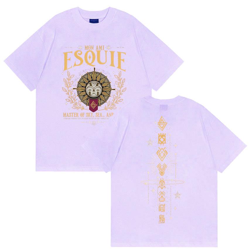 Esquie Clair Obscur Expedition 33 Graphic TShirt Game Fans Gift Merch T Shirt Men Women Fashion Harajuku Cotton Tees Streetwear