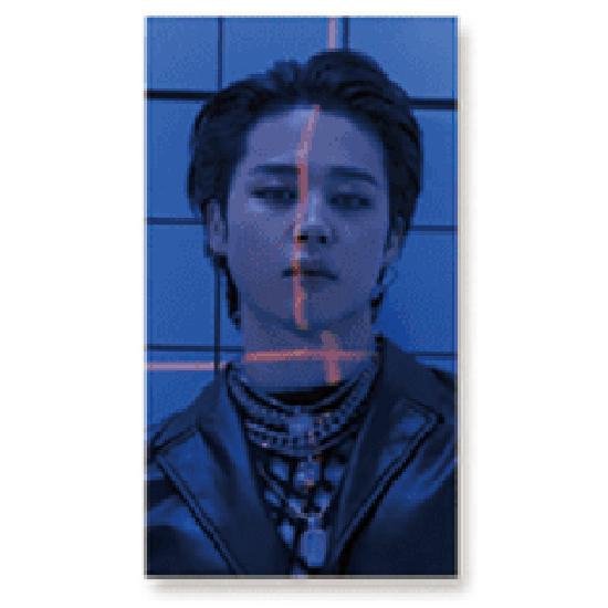 BTS 3D-Foto-Lentikular-Lesezeichen-Beweis, Version 2