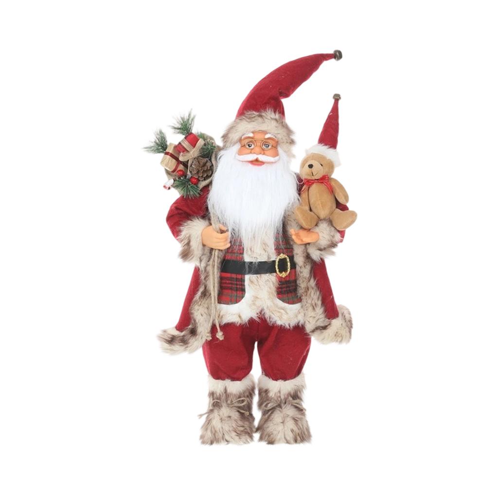 30CM Christmas Decorations Dolls, Teddy Bear Plush Toys, Ornaments, Christmas Crafts