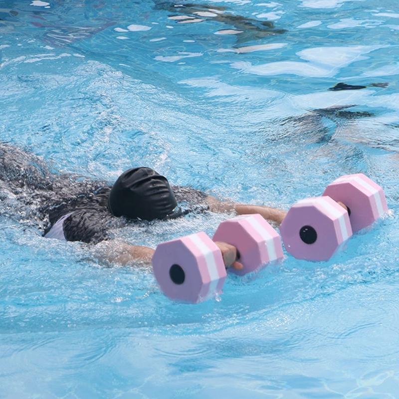 Sports High-Density-EVA-Foam Dumbbell Set Aqua Fitness Barbell Water Fitness Equipment for Pool Aerobics,Therapy-Fitness