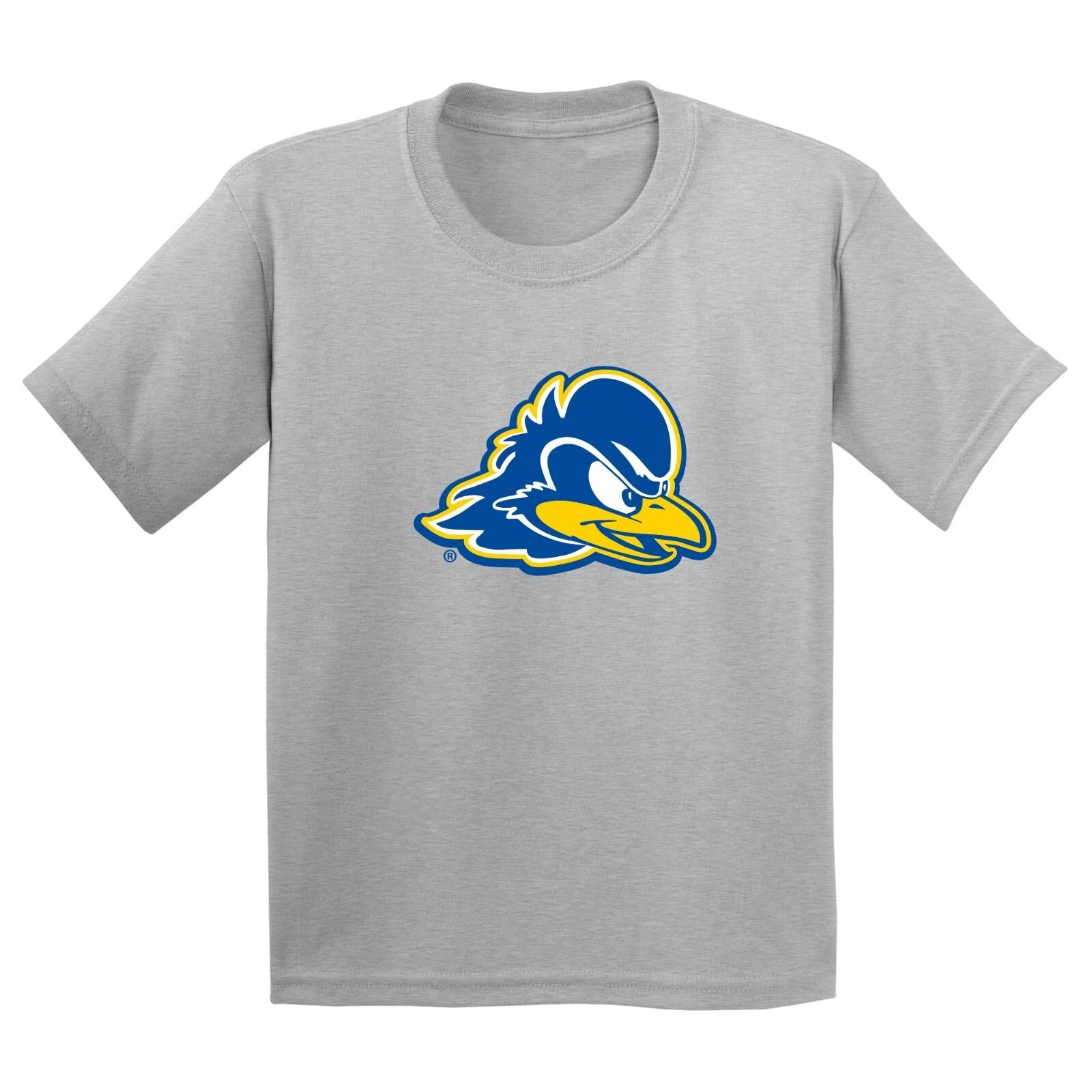 Delaware Primary Logo Youth T-Shirt - Sport Grey M