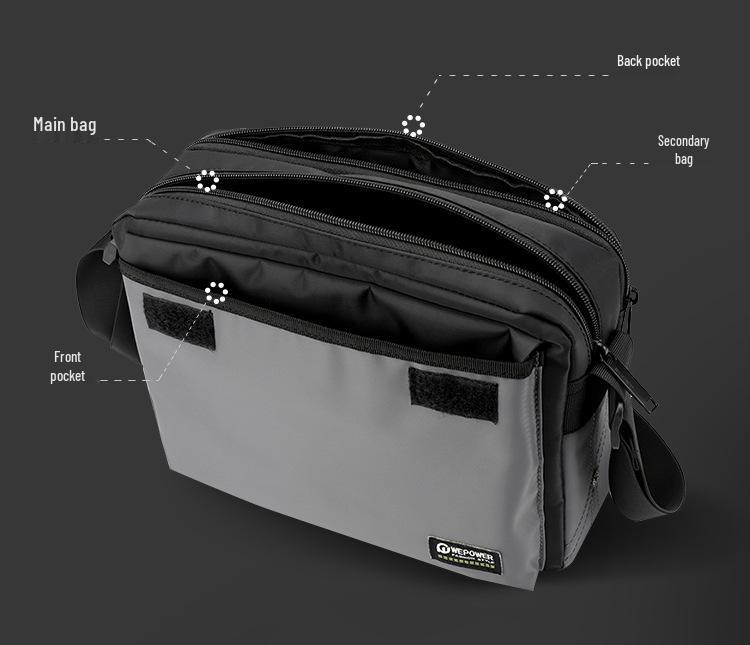 New Men's Lightweight Casual Fashion Crossbody Shoulder Bag for Travel and Outdoor