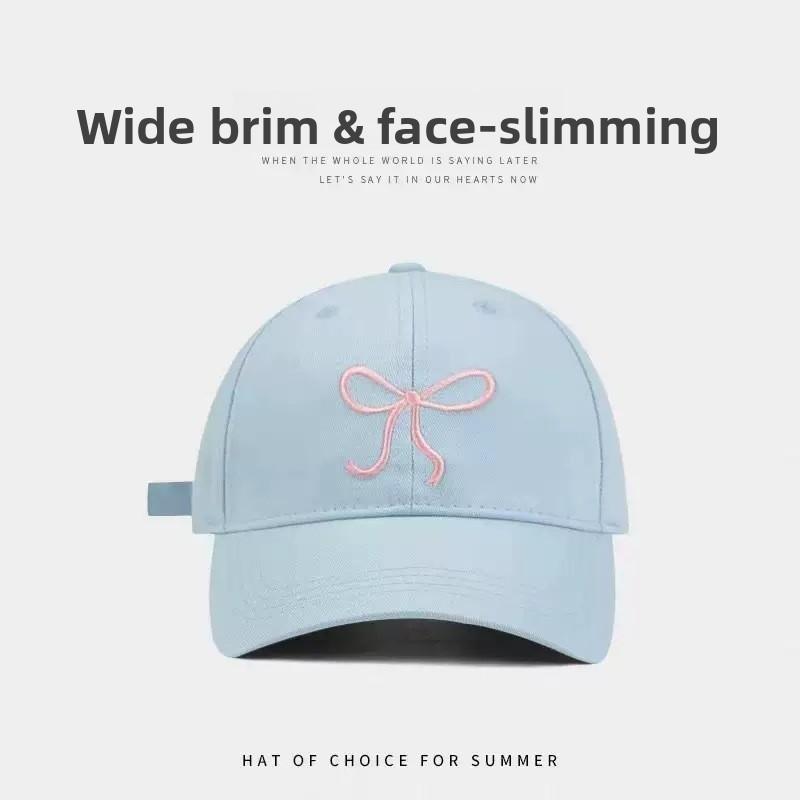 Embroidered Bear Baseball Cap With Wide Brim Adjustable Sun Protection For Casual Men Women