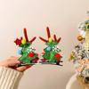 1 Pair Portable Hair Clips Pendants Cute Elk Horn Hair Clips Xmas Headwear  Christmas Decor