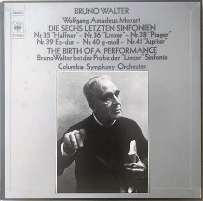 LP Record BRUNO WALTER, WOLFGANG AMADEUS MOZA - Die Sechs Letzten Sinfonien Nr. 35 S77413 CBS Germany Classical Used