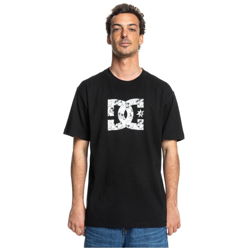DC Star Skully SS Tee, Mens Black T-shirt