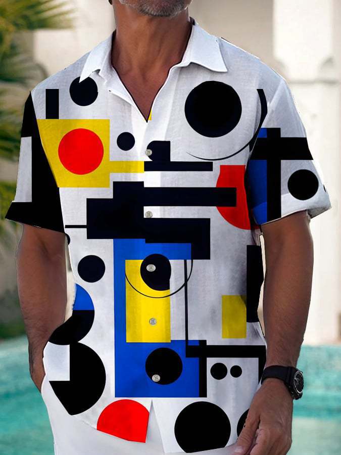 Europe and the United States Hot-selling Summer New Hawaiian Shirt Youth Men's Fashion 1D Digital Printing Source