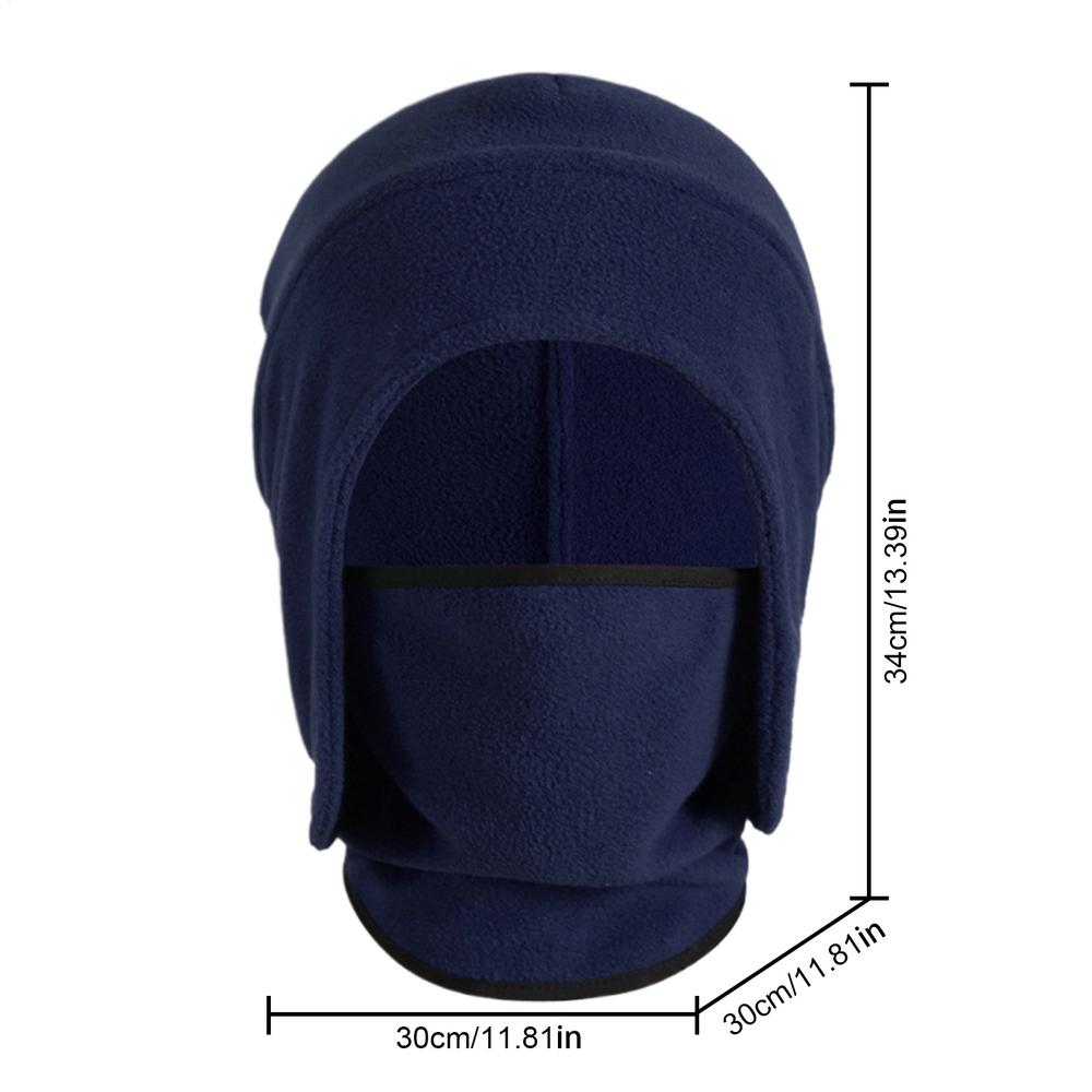 Face Cover For Cold Weather Windproof Thermal Fleece Hood Full Outdoor Face Covering For Women Men Winter Skiing Motorcycle