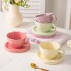 Peerson Cream Style Keramik Kaffeetasse & Untertasse Set