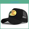 Bass Embroidered Duck Tongue Cap Fishing Embroidered Mesh Baseball Cap Embroidered Curved Brim Cap Summer Sunshade Mesh Cap