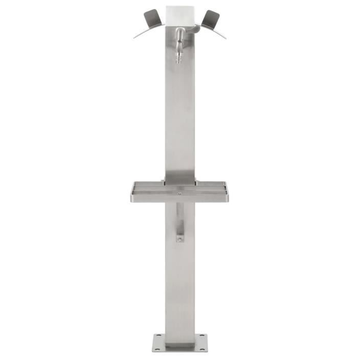 VidaXL Square Garden Water Column Stainless Steel 95 Cm 45455