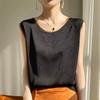 Elegant Silk Satin Sleeveless Camisole Top for Suits