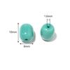 30pcs/lot Solid Oval Cylindrical Glass Beads For Jewelry Making Loose Spacer Beads DIY Bracelet Necklace Accessory