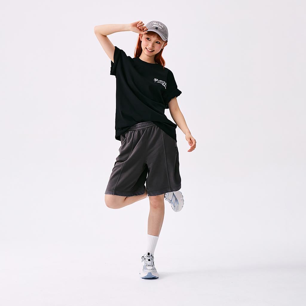 MLB Basic Series Boston Red Sox SS25 Vintage Wash Distressed Loose Casual Shorts Unisex Shorts Gray 3ASPB2053-43CGD