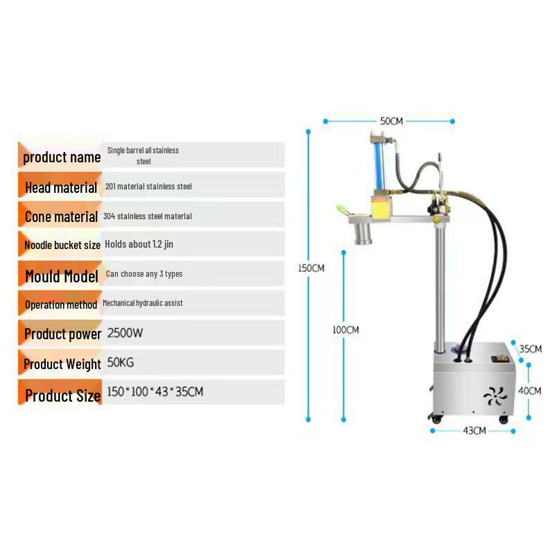 Commercial Electric Stainless Steel Automatic Noodle Press for Fresh Buckwheat & Ramen