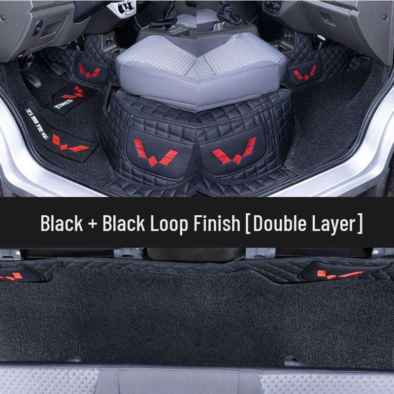 Custom-Fit Floor Mats for Wuling Rongguang Trucks: Fully Enclosed, Double or Single Row, Ideal for Small Trucks and Cargo Vans, Rear Seat Compatible.