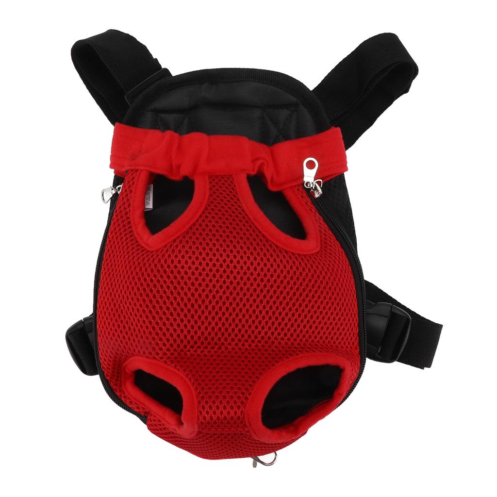 Sac à dos de poitrine pour animal de compagnie Respirant Portable Sac à dos de transport pour animal de compagnie avant Chat Chien pour Randonnée Voyage Vélo Moto