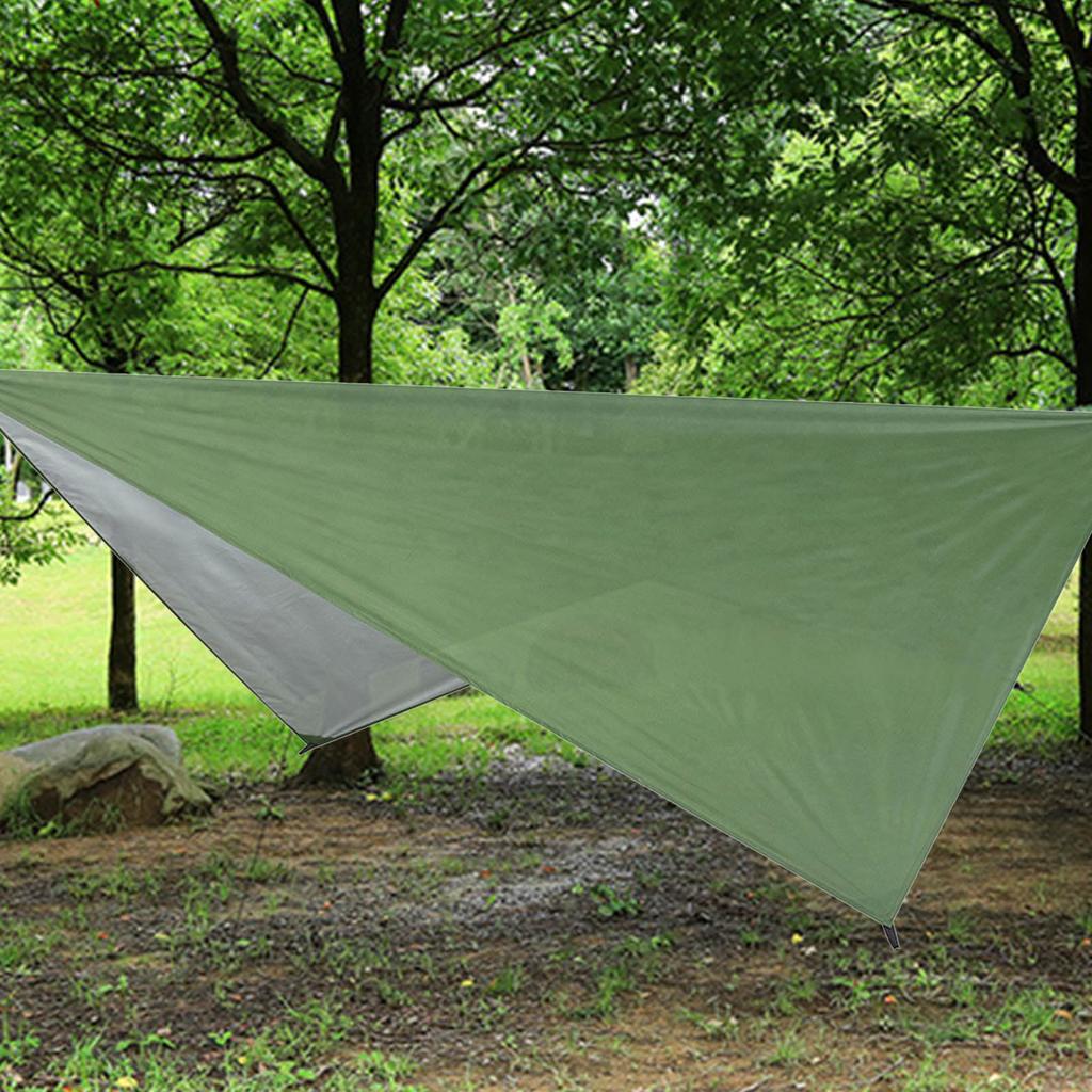 Tent Canopy Waterproof Sunproof Multifunctional Tent Awning for Outdoor Camping Beach Silvery Green 230x140CM