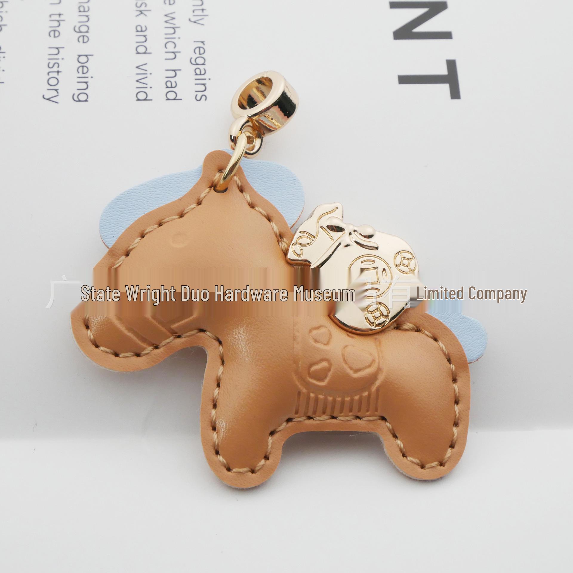 

Exquisite Leather Couple Keychain Pendant for Car or Bag Tax Excluded