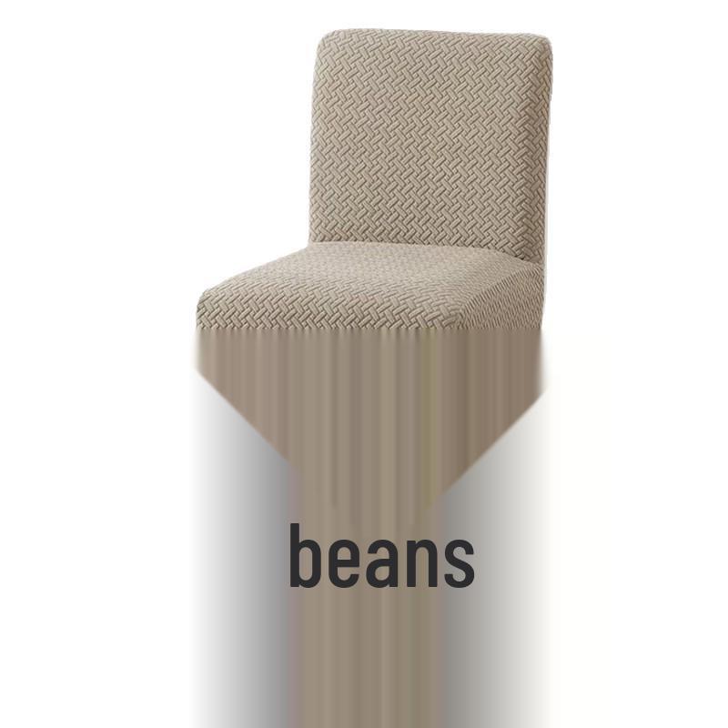 Cross-Pattern Jacquard Low-Back Elastic Chair Cover for Hotels, Clubs, and Restaurants