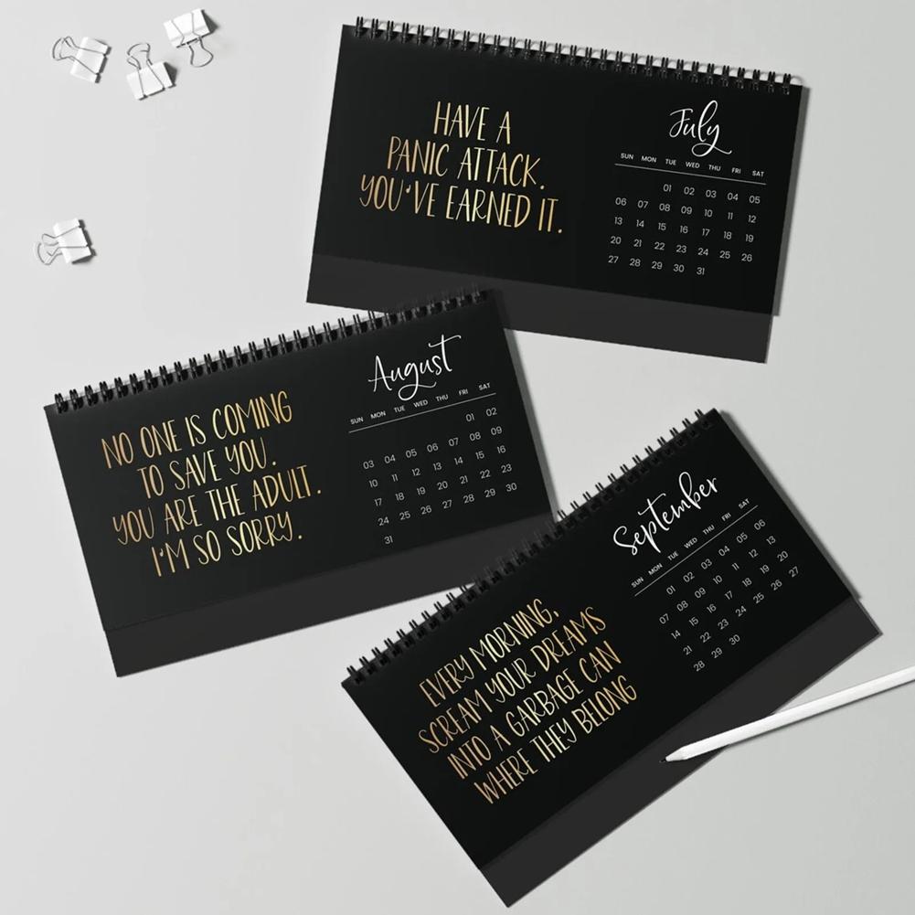 M-Modern-2025 Satirical Calendar A Daily Dose Of Humor To Make Life No Longer School Calendar For Home Calendar