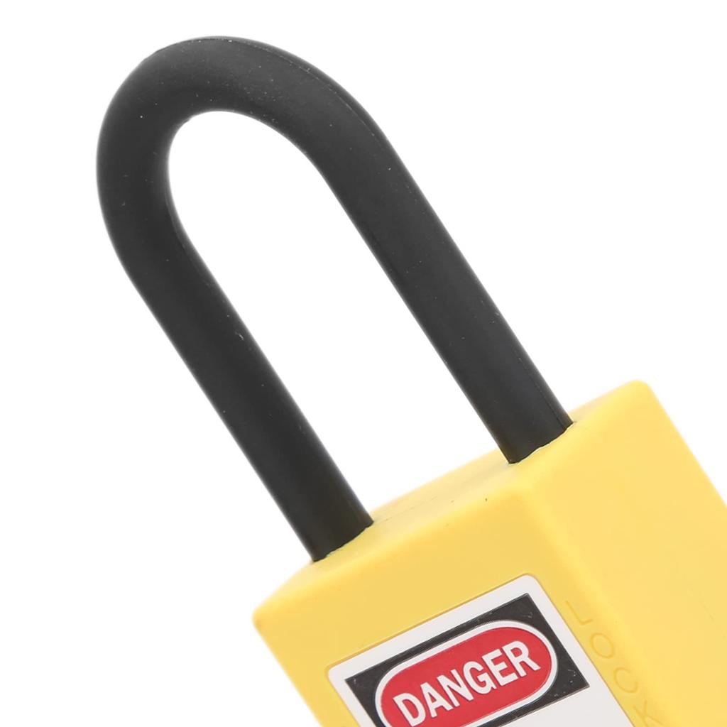 Lockout Tagout High Heat Impact Includes for Electrical Factory Work Maintenance and and Disaster Prevention Padlock, Insulated, Strength,