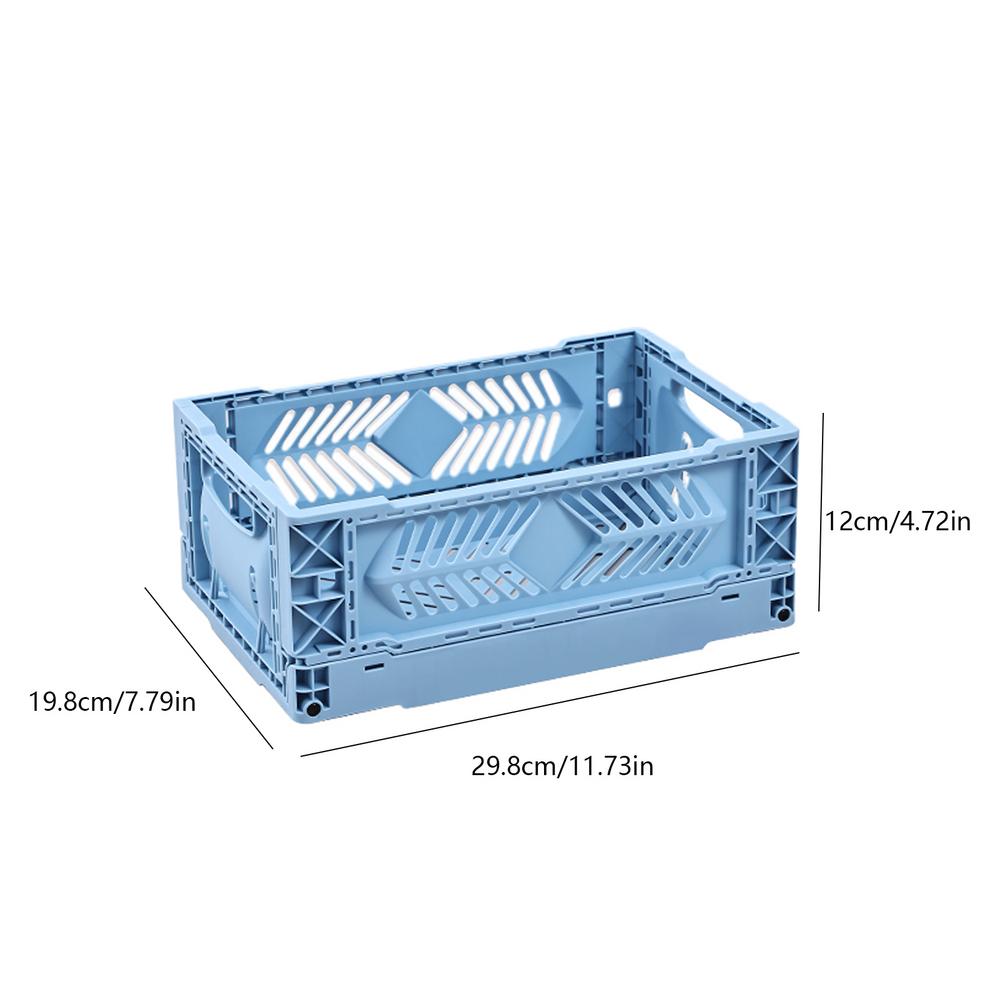Storage Crates For Organizing 5L Folding Storage Bins Container Basket Desk Organization Cabinet Corner Sundry Organizer With