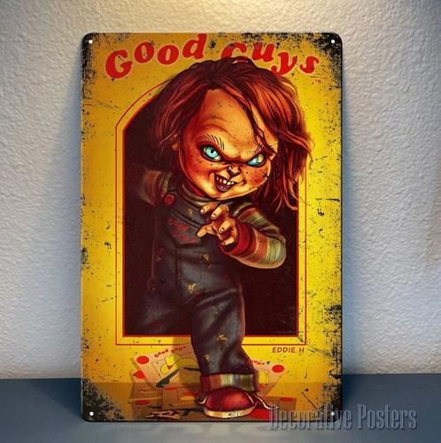 Chucky Childs Play Horror Movie Metal Poster Collectable Sign Size aluminum aluminum 20x30cm