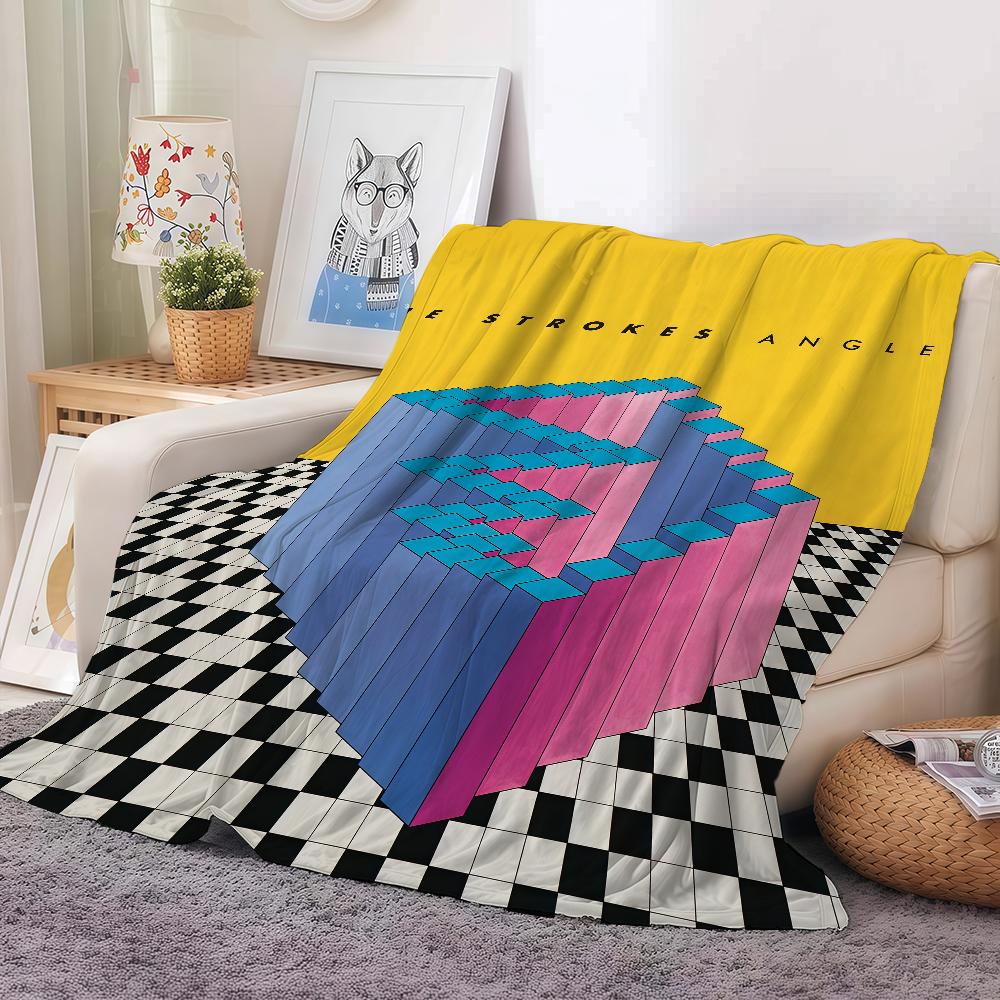 Band The S-Strokes Blanket Warm And Soft Suitable For Bedroom Living Room Sofa Bed Office Travel Camping 30x40in