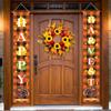 2-Pack Of Thanksgiving Couplets,  Event Parties, Photo Backgrounds, Decorative Couplets, Door Curtains