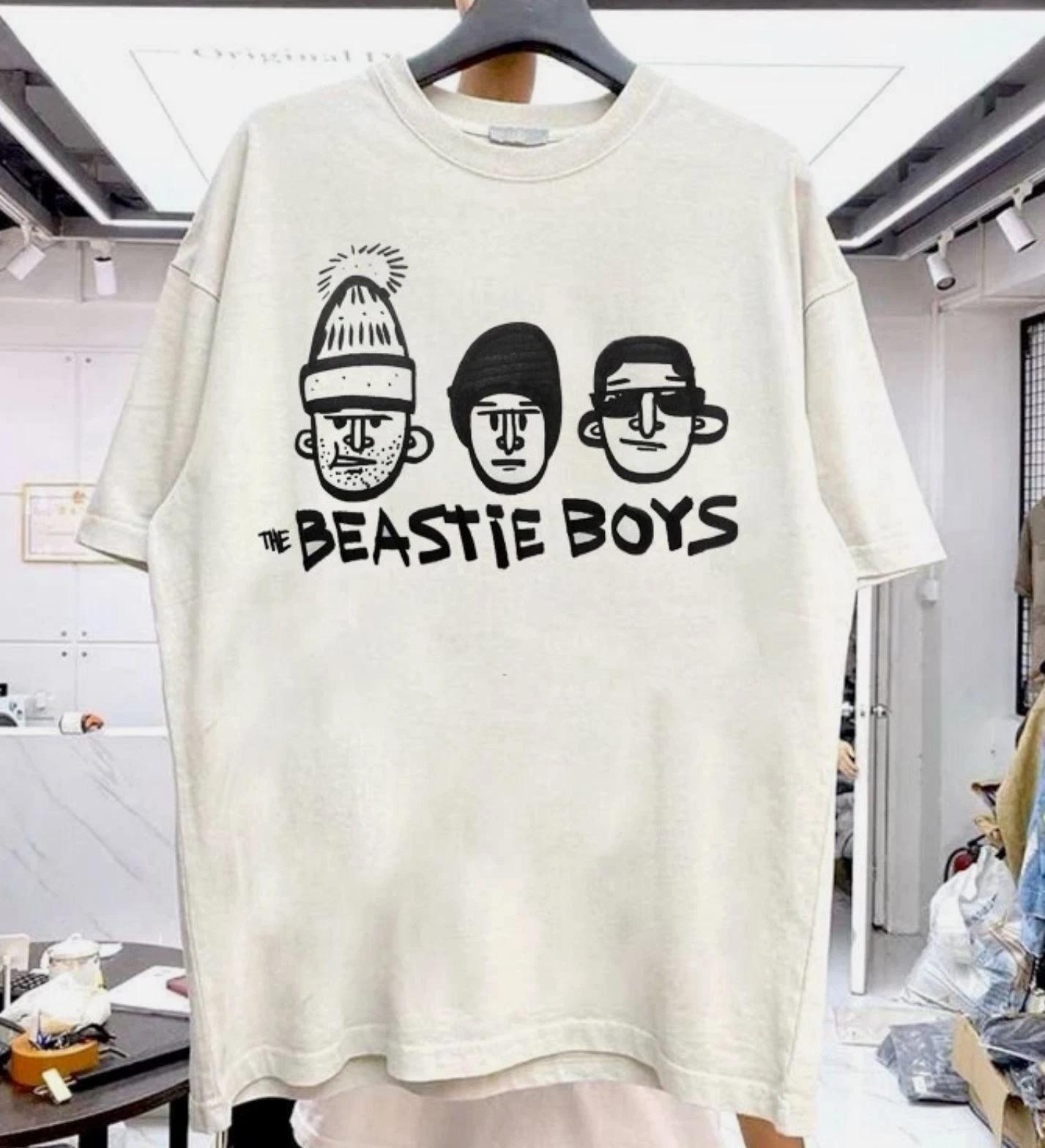 The Beastie Boys band rare design White T shirt 90s Classic tee 3XL