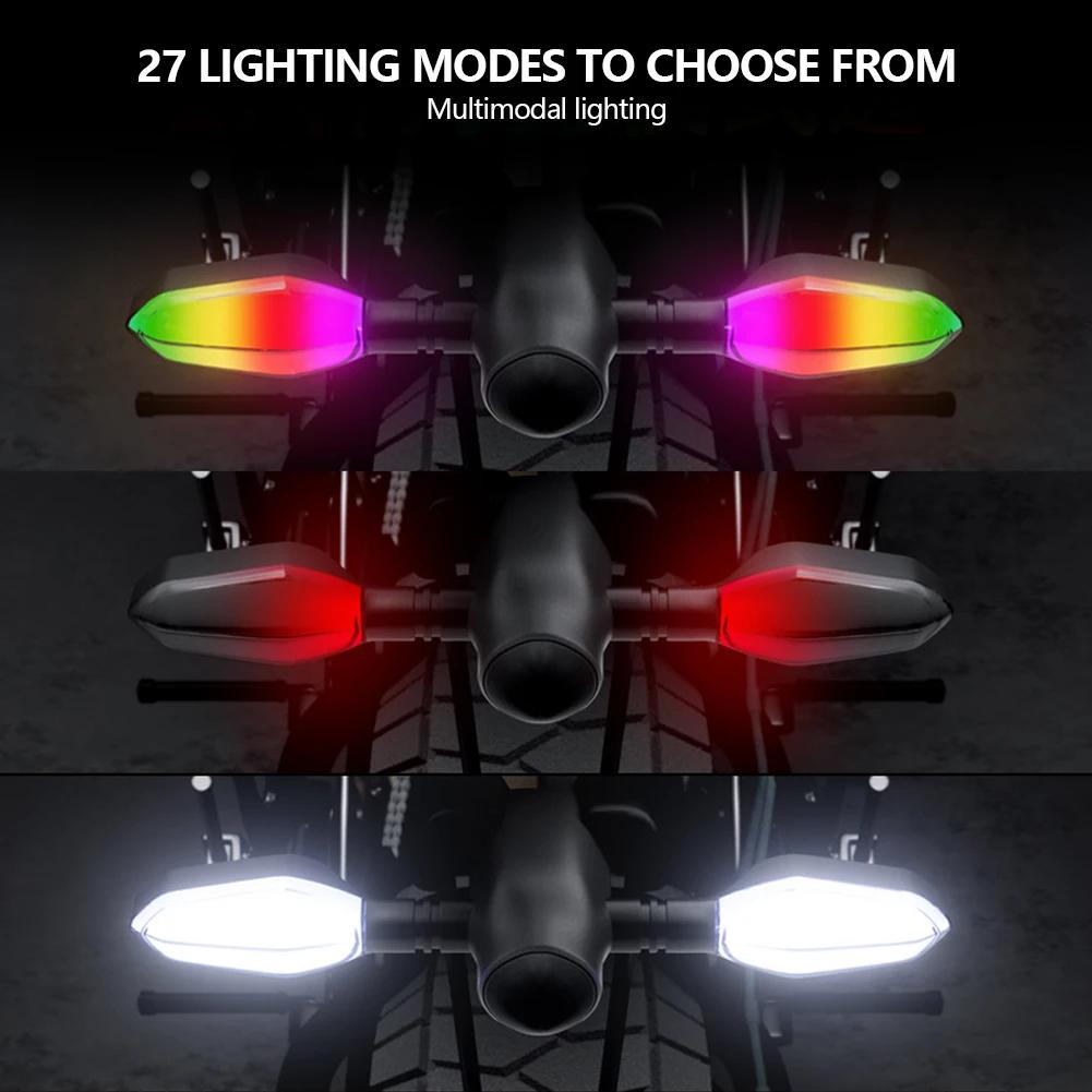 Environment Friendly Projection Motorcycle LED Turn Signal Lamps Indicators Ideal Lighting Upgrade Accessories For Bikes