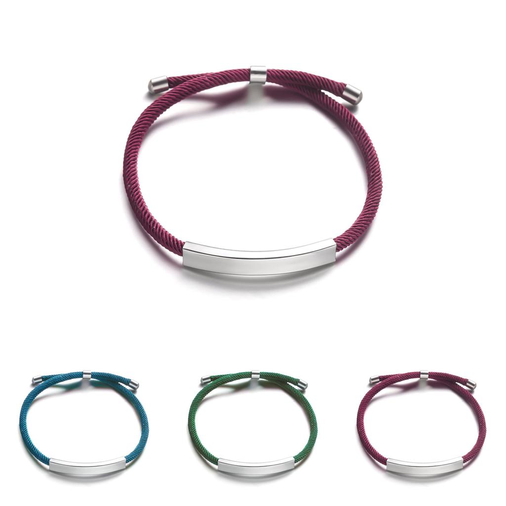 European Style Handmade Steel Wristband With Short Phrases For Gift Giving