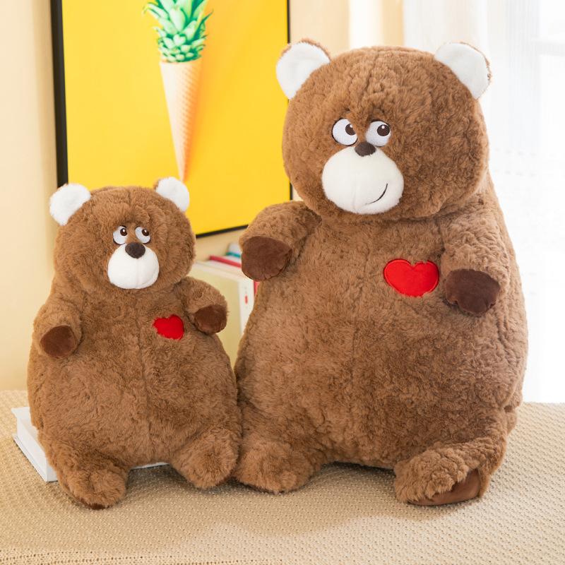 Creative Flip Love Bear Plush Toy Teddy Bear Turned Into Love Doll Doll To Give Girlfriend Valentine's Day Gift