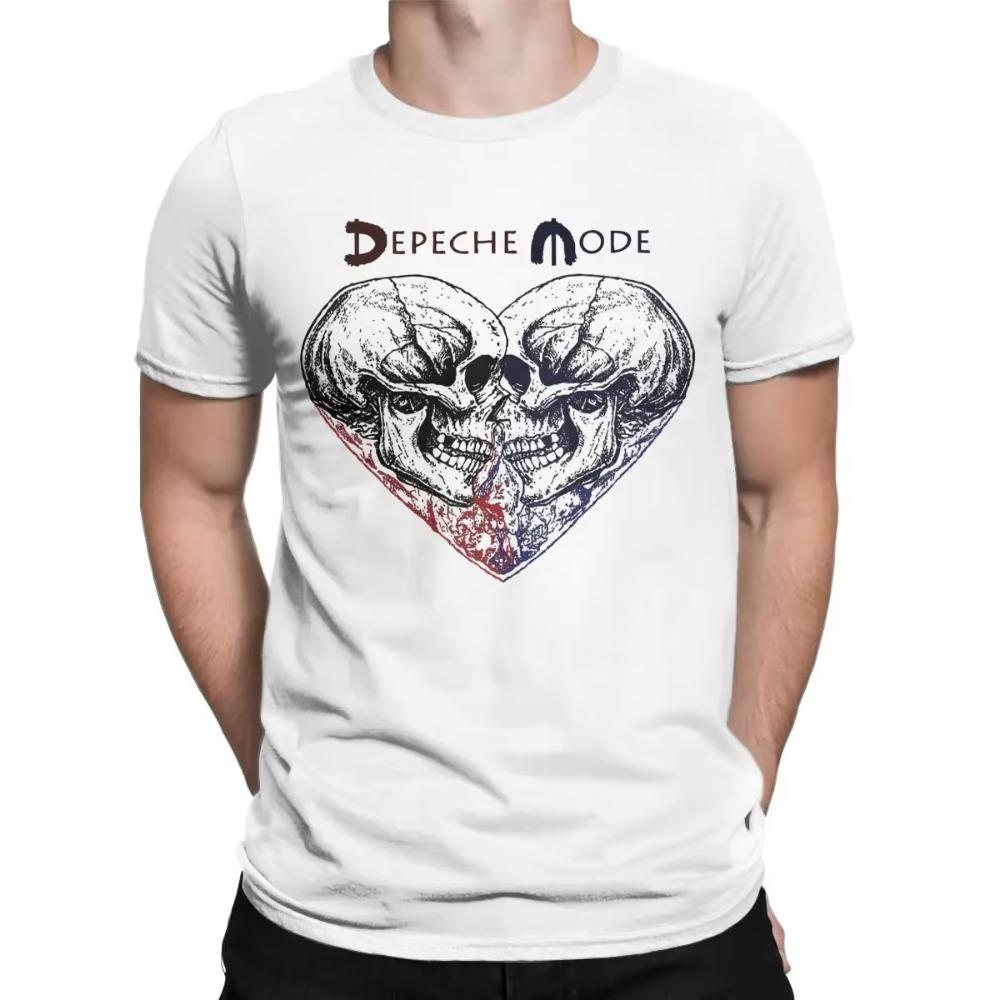 Men T-Shirts Depeches Cool Modes Fun Cotton Tees Short Sleeve T Shirt O Neck Clothing Graphic
