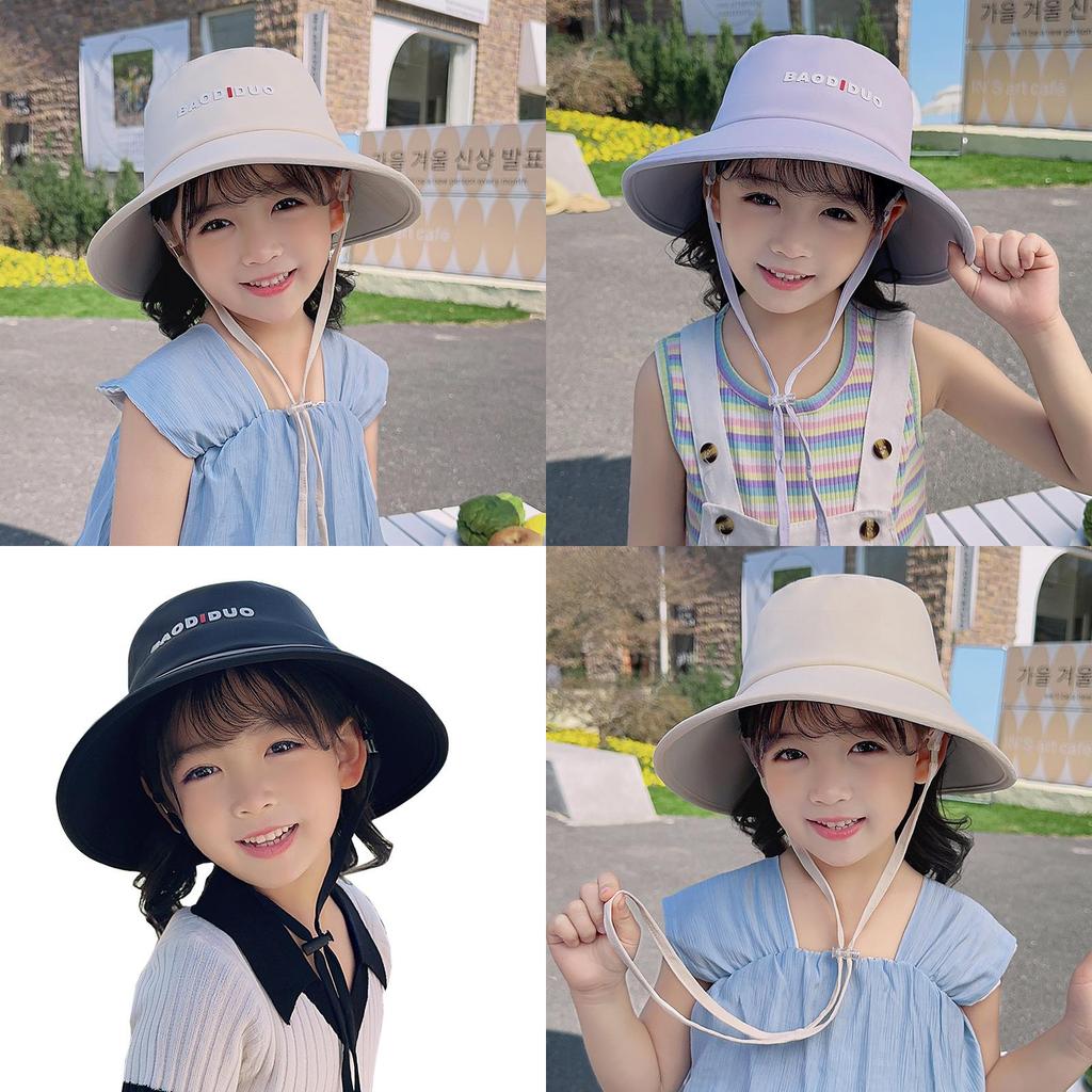Childrens Summer Sun Hat With Flat Top Design And Cool Ice Silk Fabric For Outdoor Activities