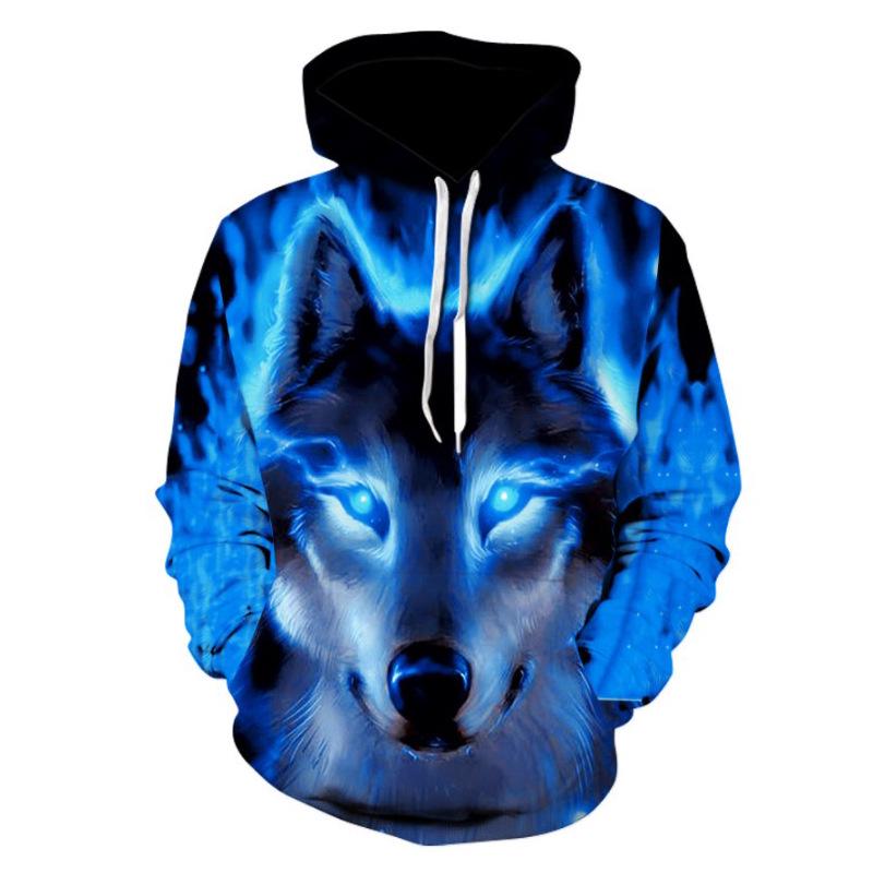 3D Printed BF Fox Wolf Head Hoodie Starry Sky Tiger Marvel Alliance Couple Sportwear