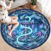 Anchor Round Area Rug,Carpet Rug for Living Room Bedroom Sofa Playroom Decor,Non Slip Floor Mat