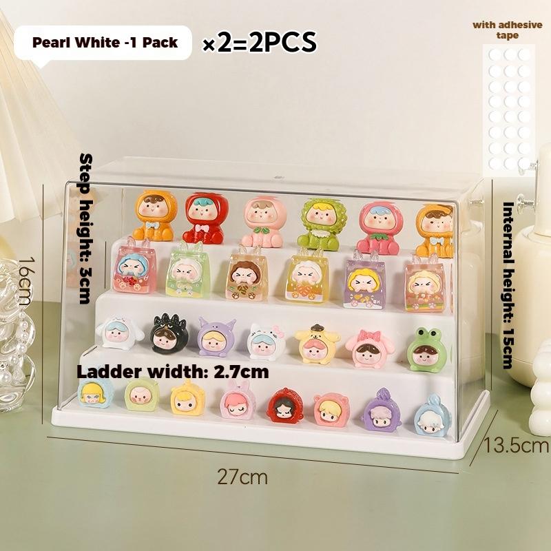 Clear Acrylic Display Case Dustproof Storage Organizer Box for Collectibles Figures Miniatures and Toy with Transparent Showcase