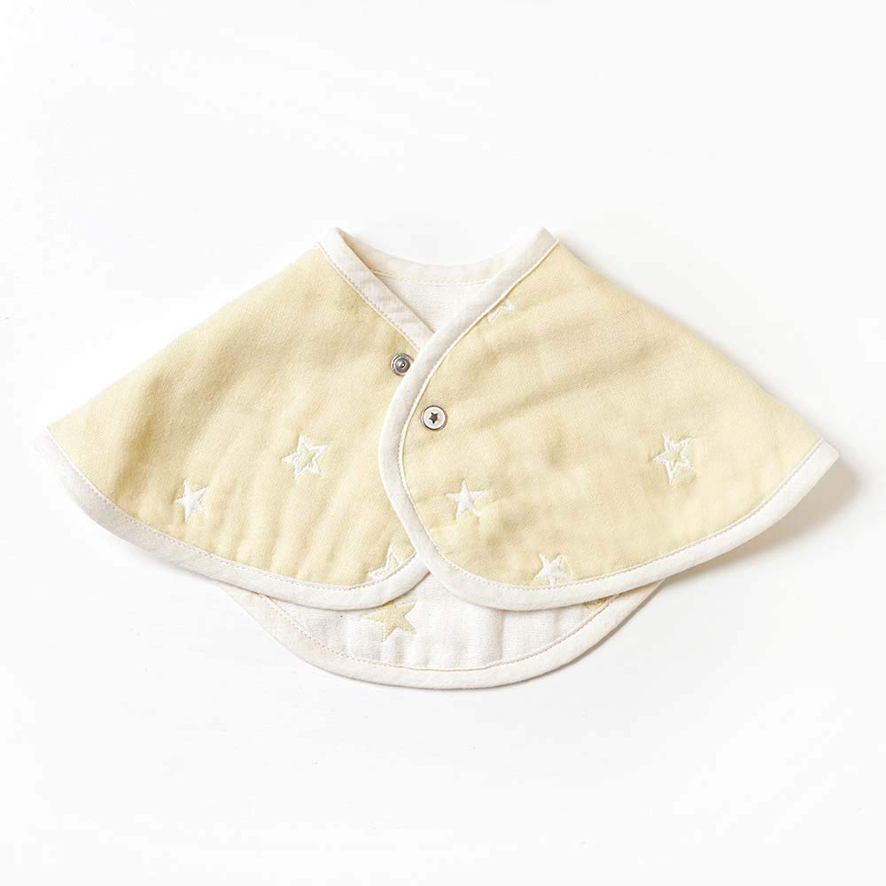 10mois Fluffy Gauze Set of Ecru (Dimowa) (6-ply Gauze) 2-way Bib, 2,