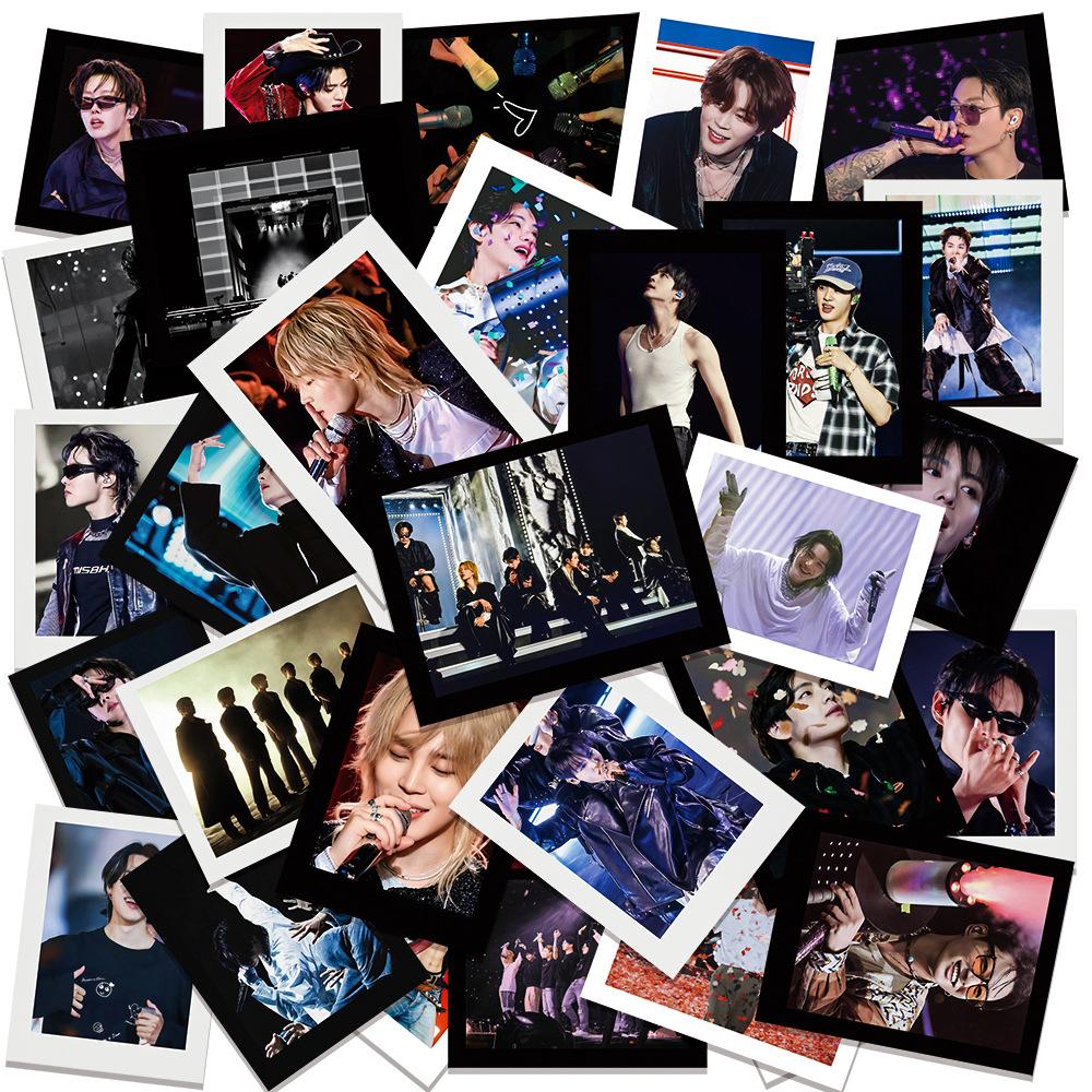 50 Stück BTS Konzert ARIRANG Gemischte Polaroid-Aufkleber, Koreanische Gruppe DIY Kreative Aufkleber, Für Mobiltelefone, Laptops, Computer