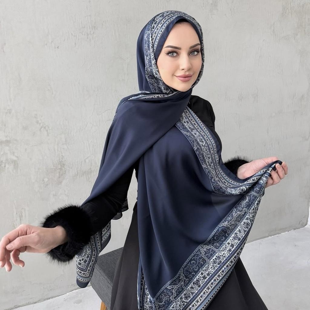 68 Colors Long Pattern Printing Hijab Scarf For Women Fashion Soft Breathable Shawl Scarf Women Spring Summer Hijabs 170*70Cm