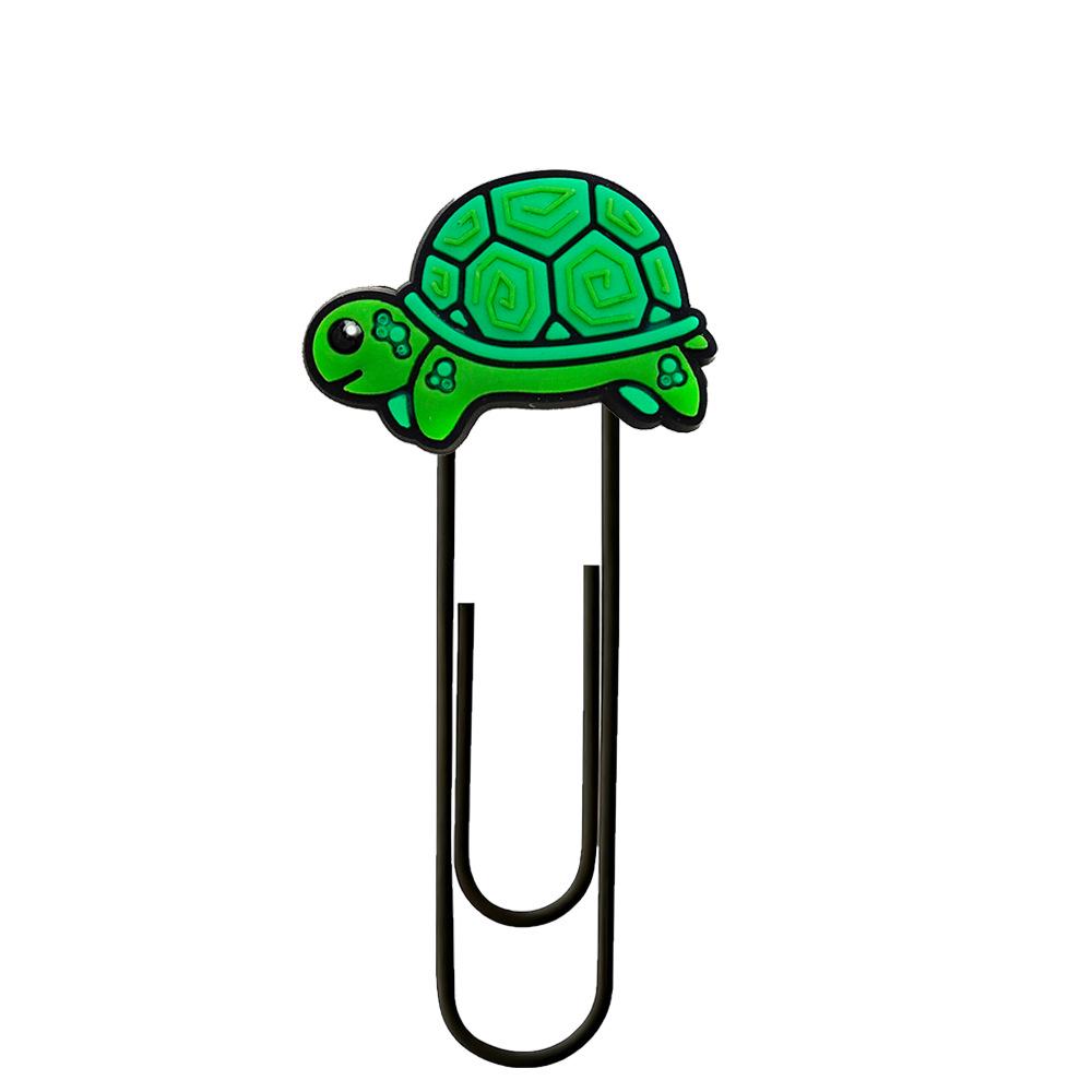 Small Animal Cartoon PVC Paper Clip Bookmark Spinner - Cute DIY Office Decoration
