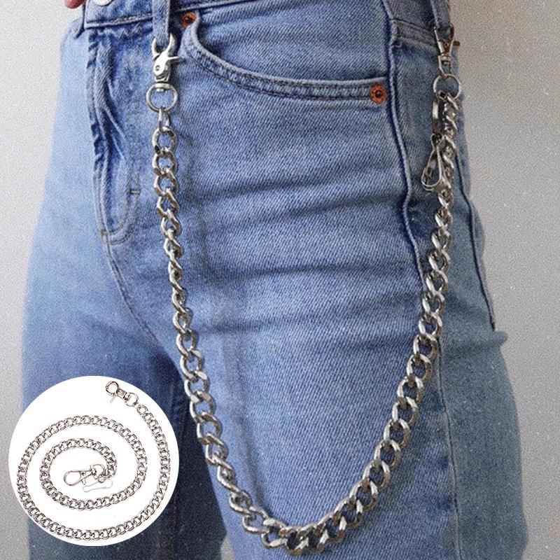 60Cm Long Keyring Keychain Chain Hipster Pant Jean Key Wallet Belt Ring Clip