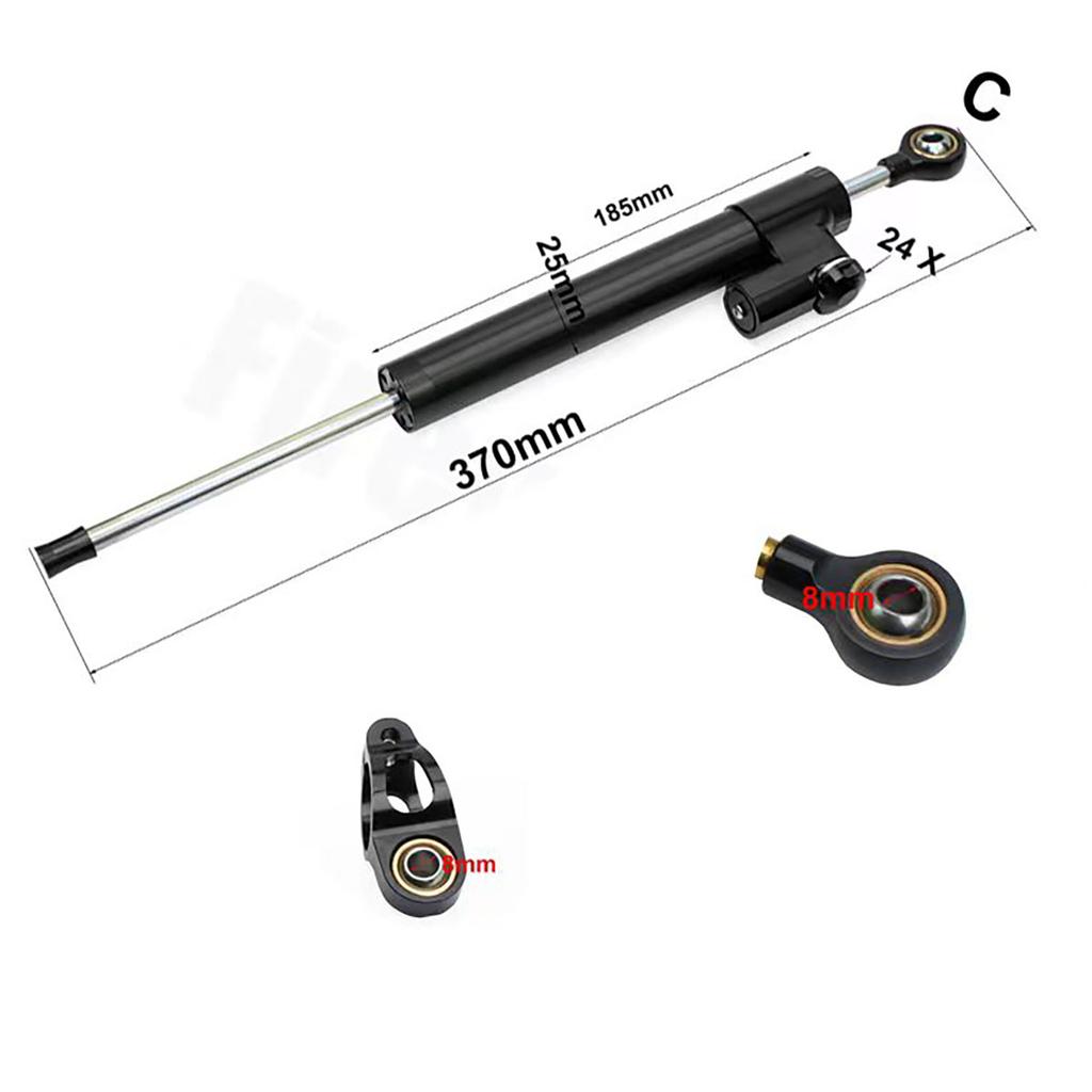 Motorcycle CNC Carbon Directional Steering Damper Stabilize For YAMAHA Kawasaki Honda Suzuki Universal Stabilizer Adjustable