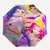 Kpop GirlsThemed Automatic Opening and Closing Umbrella 8 Ribs, Suitable for Leisure and Going Out, Outdoor Accessory, Gothic Style, Fashi